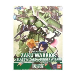 BANDAI Gundam Seed Zaku Warrior + Blaze Wizard & Gunner 1/100