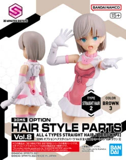BANDAI 30MS Option Hair Style Parts Vol.8 All 4 Types -Bandai Boutique bans65463 5