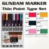 BANDAI GUNPLA MARKER GUNDAM SET FINE EDGE LINE -Bandai Boutique gms110 gundam marker thin point set set of 6 00