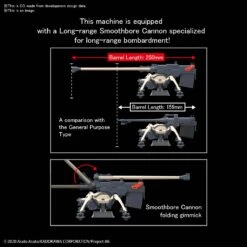 BANDAI ES75684 HG 1/48 JUGGERNAUT LONG RANGE CANNON -Bandai Boutique hg juggernaut long range cannon o5