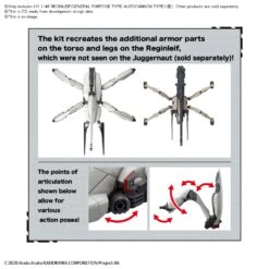 BANDAI 86 - EIGHTY SIX HG 1/48 Reginleif (Raiden & Theo Use) -Bandai Boutique hg reginleif general purpose autocannon type o4