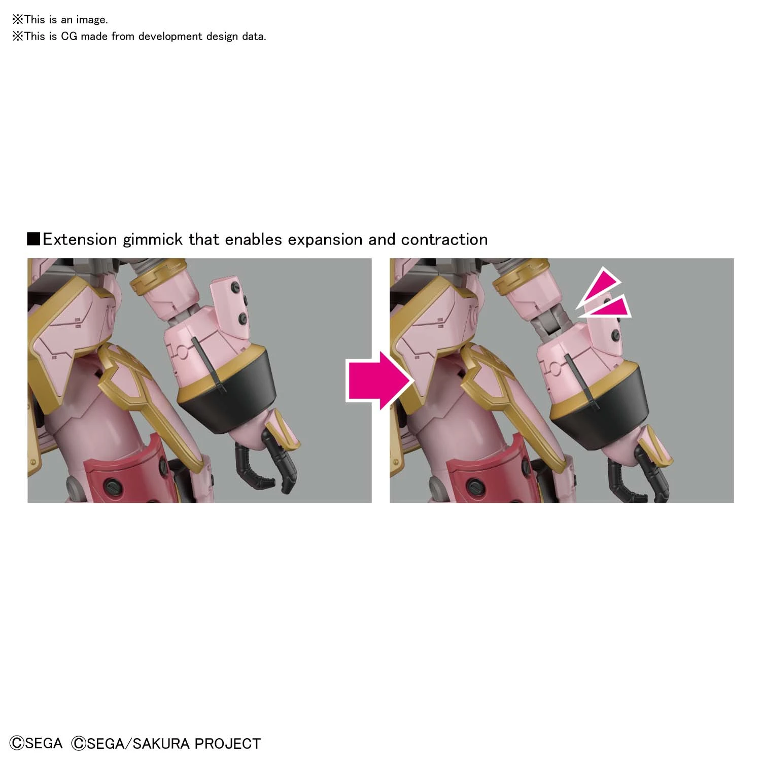 BANDAI SAK1105 HG 1/24 SPIRICLE STRIKER MUGEN SAKURA (Sakura Amamiya Type) 10 BANDAI SAK1105 HG 1/24 SPIRICLE STRIKER MUGEN SAKURA (Sakura Amamiya Type) – Image 8