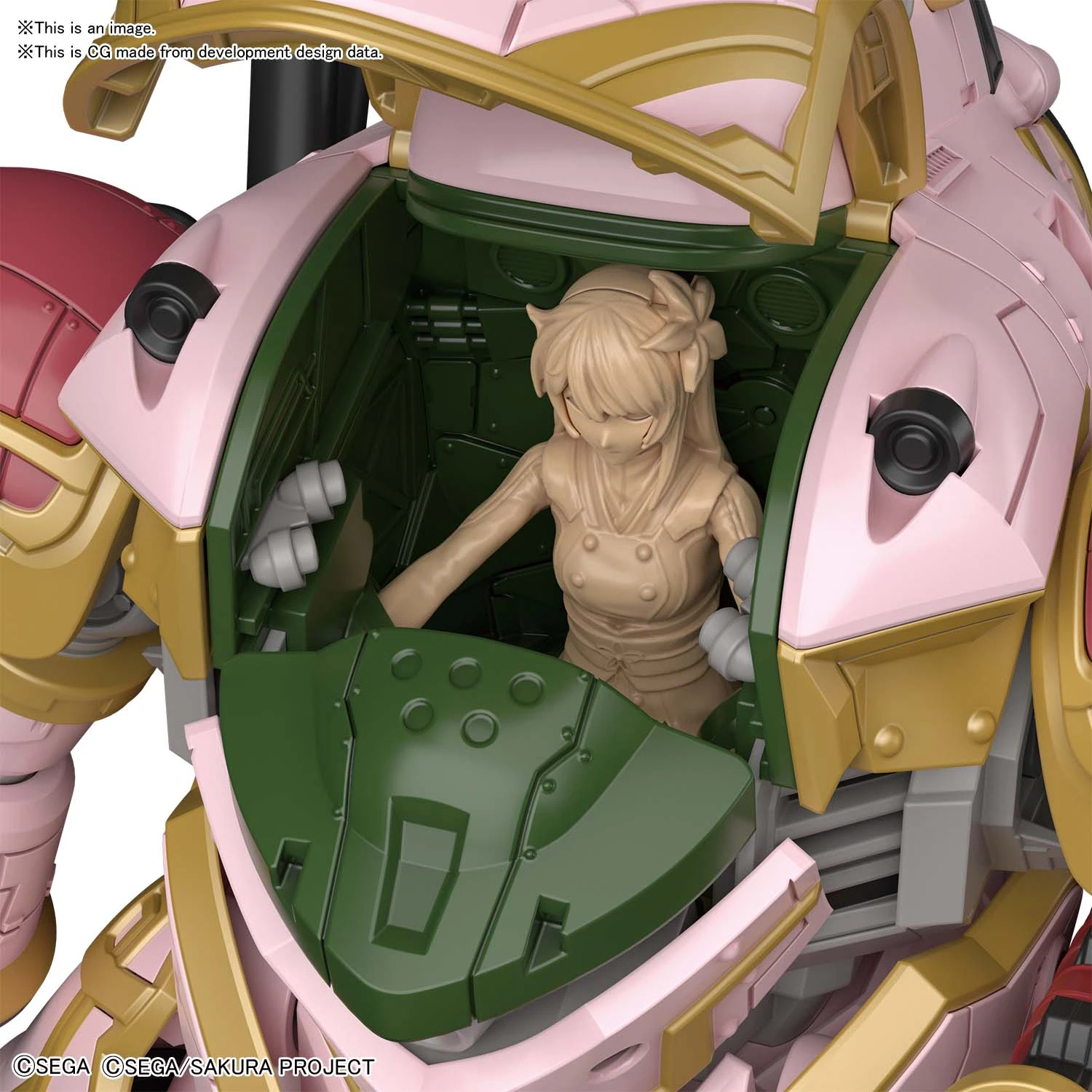 BANDAI SAK1105 HG 1/24 SPIRICLE STRIKER MUGEN SAKURA (Sakura Amamiya Type) 7 BANDAI SAK1105 HG 1/24 SPIRICLE STRIKER MUGEN SAKURA (Sakura Amamiya Type) – Image 5