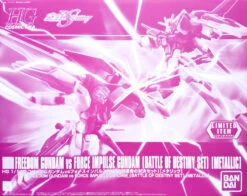 BANDAI GUN68956 GUNPLA HG 1/144 GUNDAM FREEDOM VS FORCE IMPULSE (Battle Of Destiny Set) (Metallic)