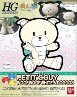 BANDAI BEARGGUY HG 1/144 PETIT GGUY WOOFWOOF WHITE