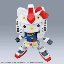 BANDAI GUN70469 SD HELLO KITTY/GUNDAM RX-78-2 EX STAND -Bandai Boutique sdex hello kitty rx782 9